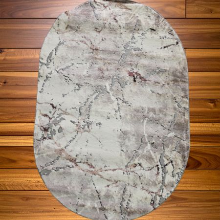 Ovalni sivo plavi tepih BRIGHT 31315-958